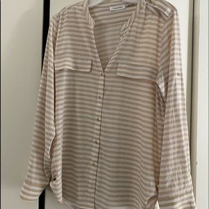 Calvin Klein Stripped Blouse